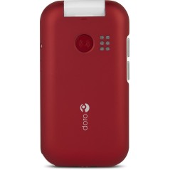 DORO 6040 Red - User-Friendly Mobile Phone with Big Buttons & Easy Navigation - Perfect for Seniors!